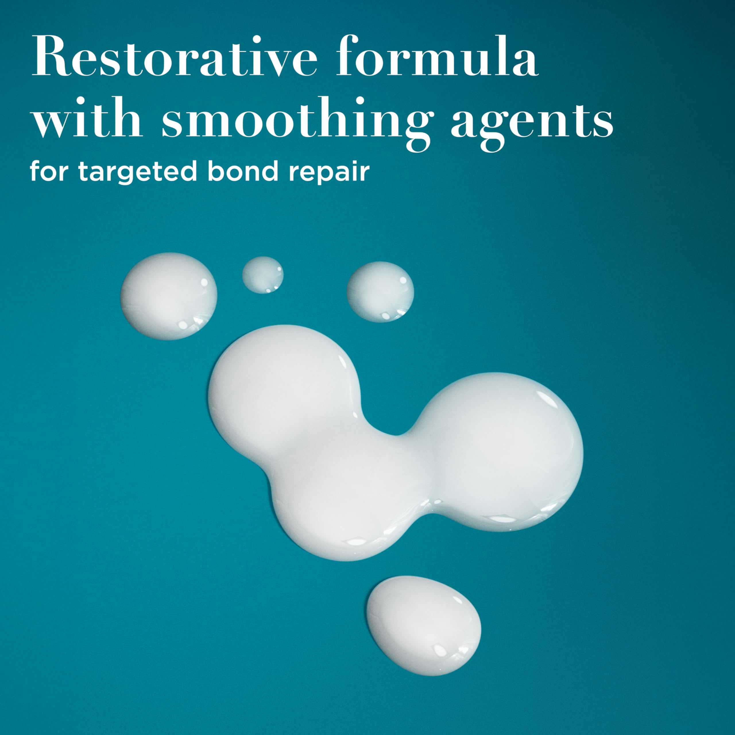OGX bottle label detail highlighting bond protein complex benefits