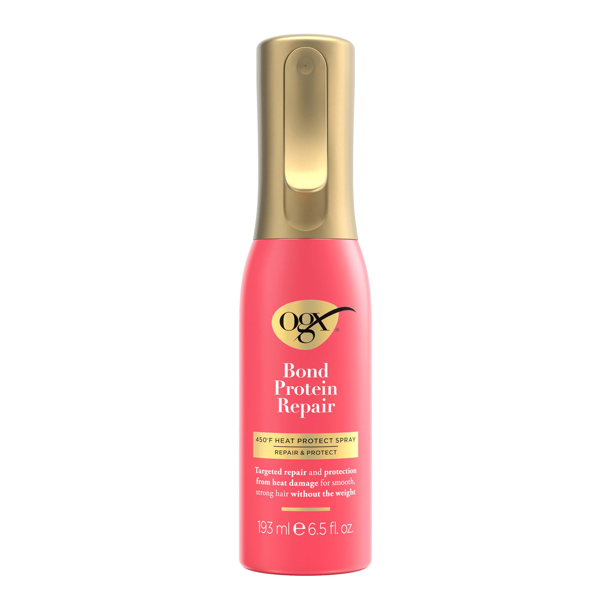 OGX bottle front packaging showing bond repair branding and benefit