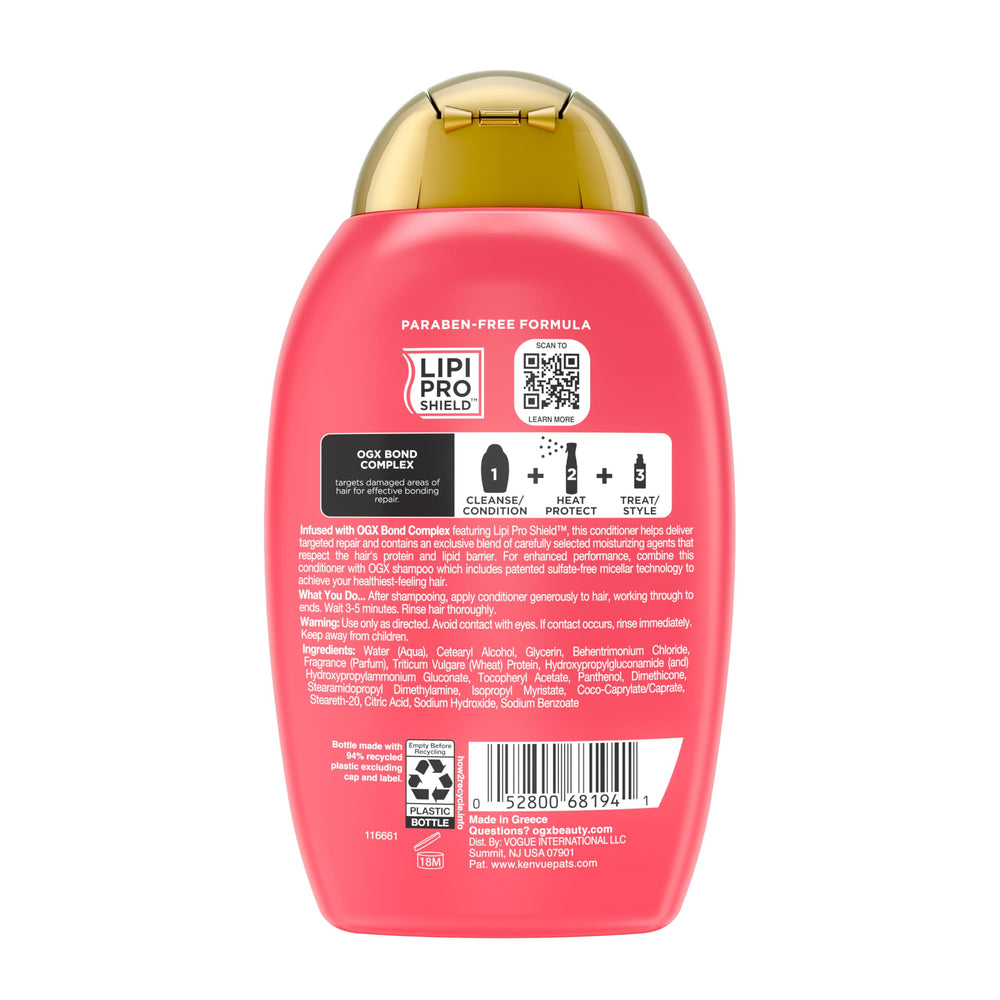OGX lifestyle shot of hair after use showing smoother, resilient hair
