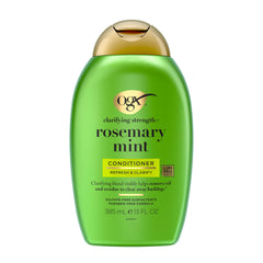 OGX bottle front view showing brand and clarifying benefit
