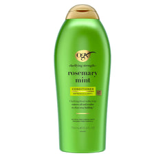 OGX front bottle showing label and 25.4 fl oz size with product clarity benefit