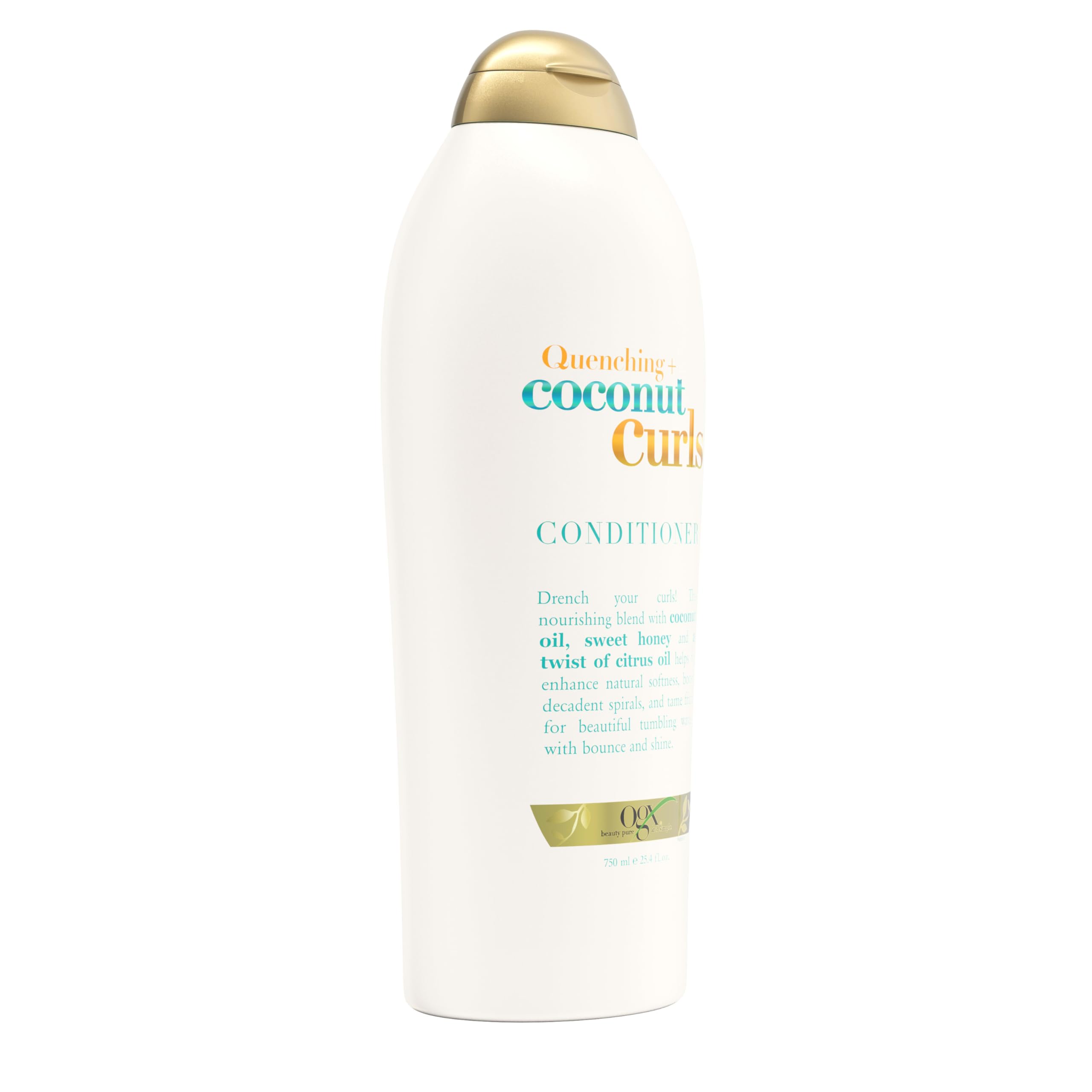 OGX conditioner being applied to wet hair illustrating easy use