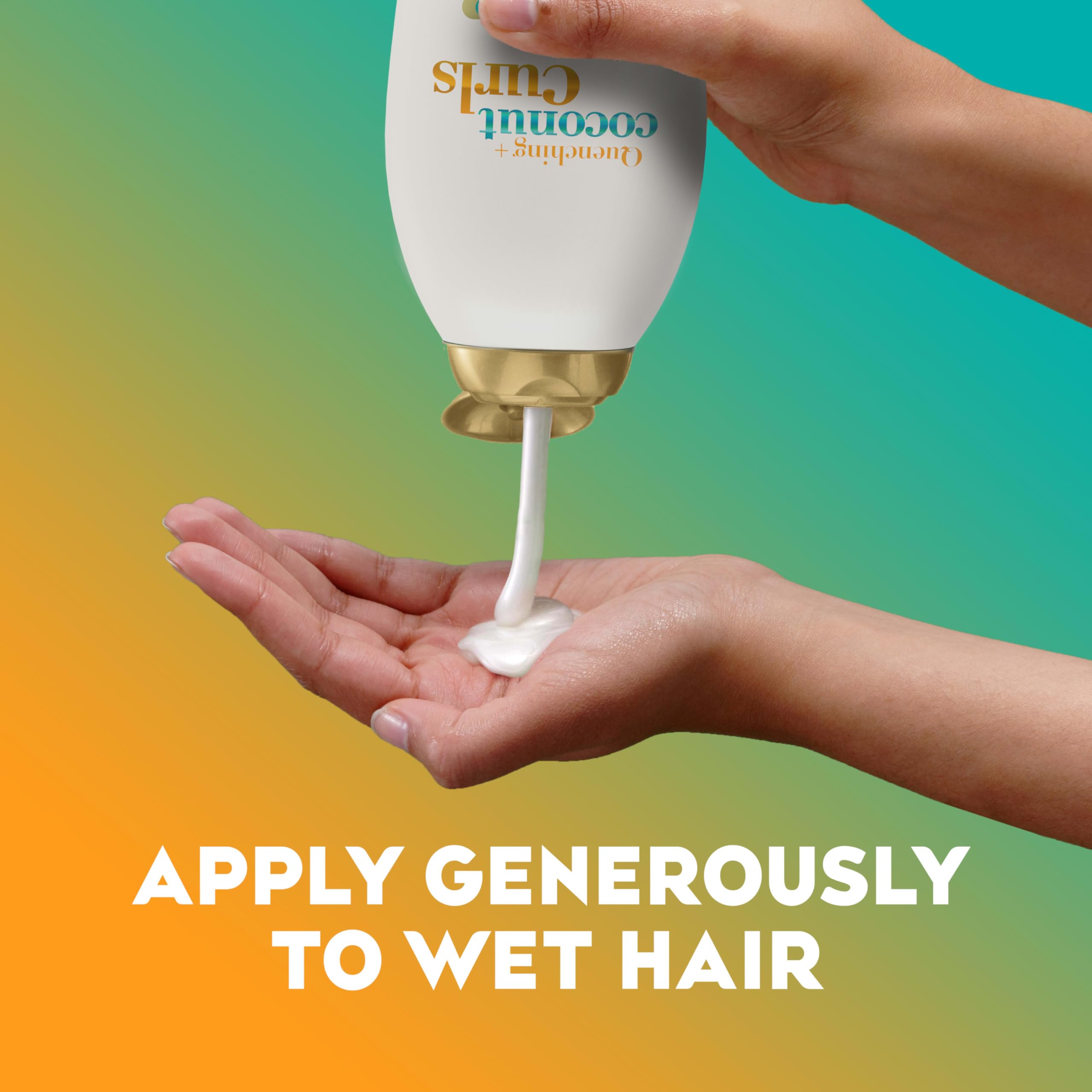 Foamy lather from OGX in hand demonstrating gentle cleansing and slip