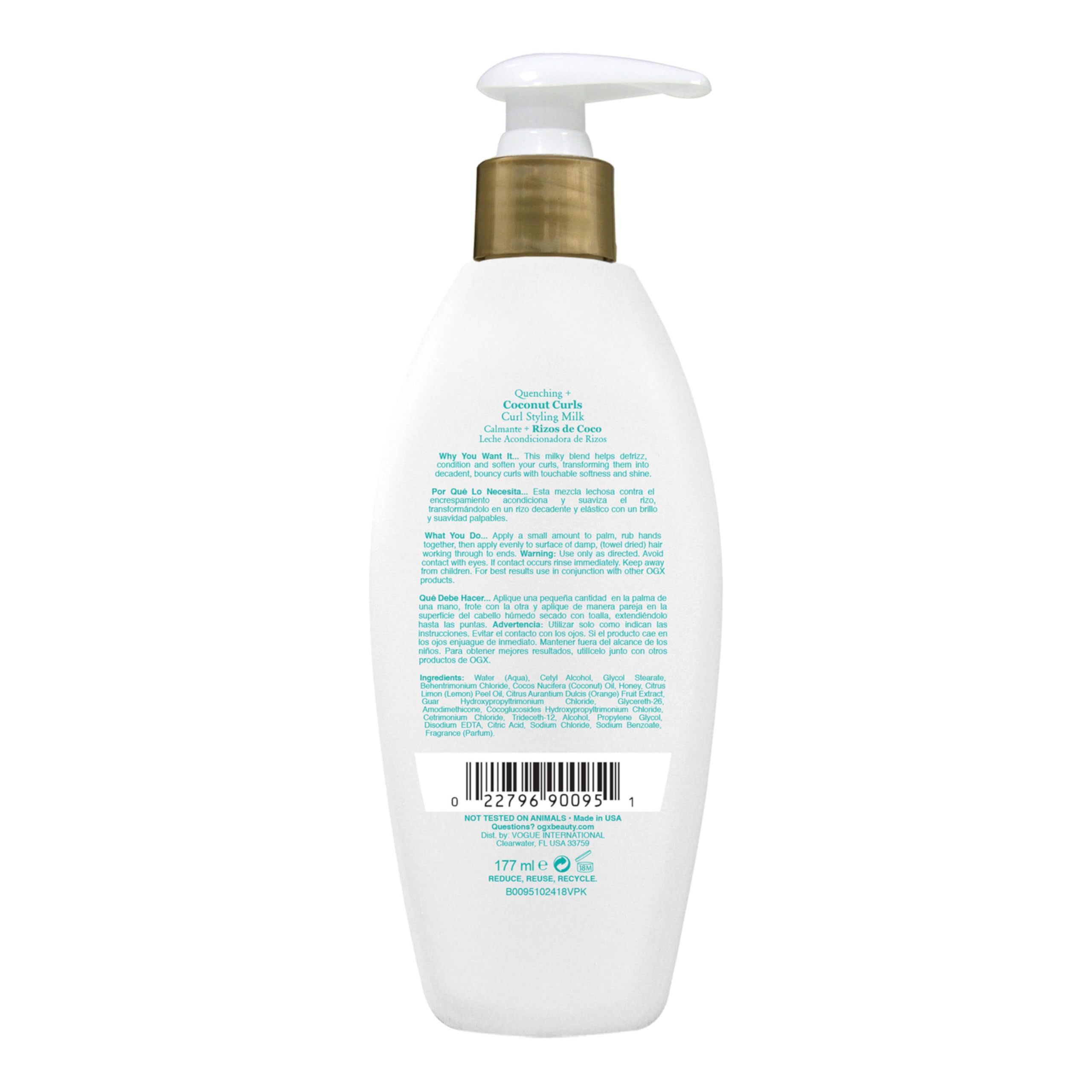 OGX bottle staged in bathroom setting showing how it fits into daily routine