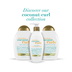 OGX scent imagery of coconut and white orange suggesting refreshing fragrance