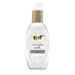 OGX coconut milk serum front bottle showing label and size, promotes easy nourishment