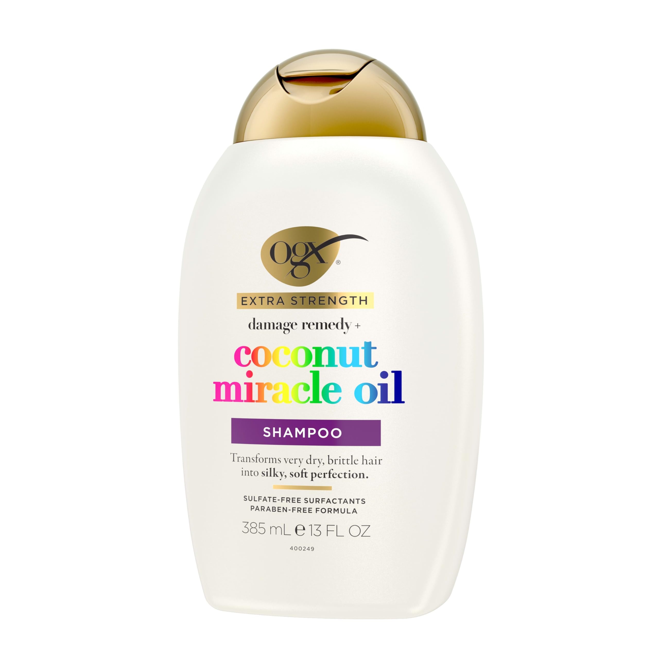 OGX shampoo paired with conditioner for a full repair routine