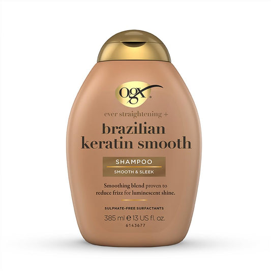 OGX front packaging showing 13 oz bottle and product benefits