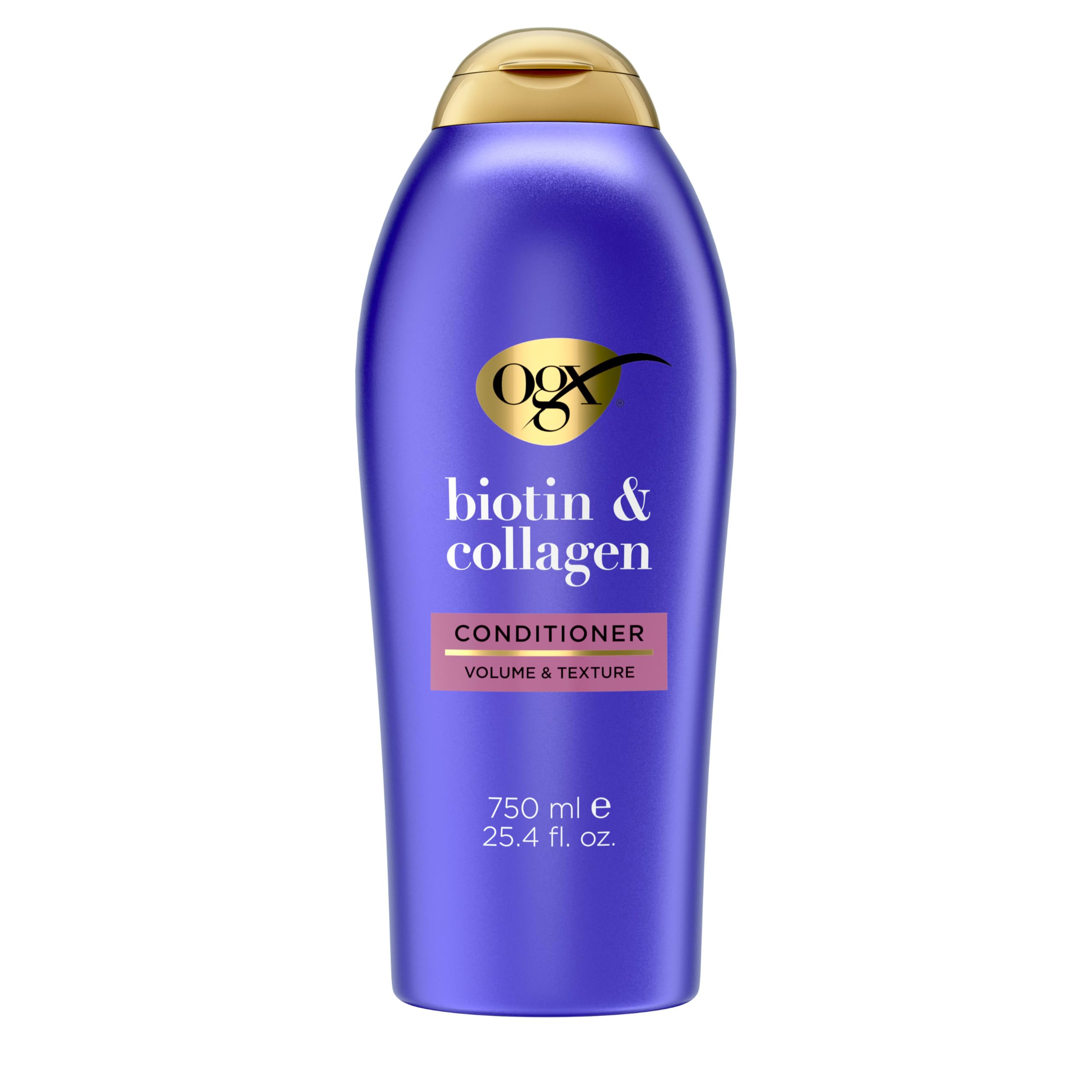 OGX front packaging bottle showing label and size for easy identification and benefits