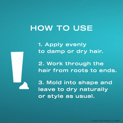 OGX gel smoothing flyaways on straight hair for sleek finish