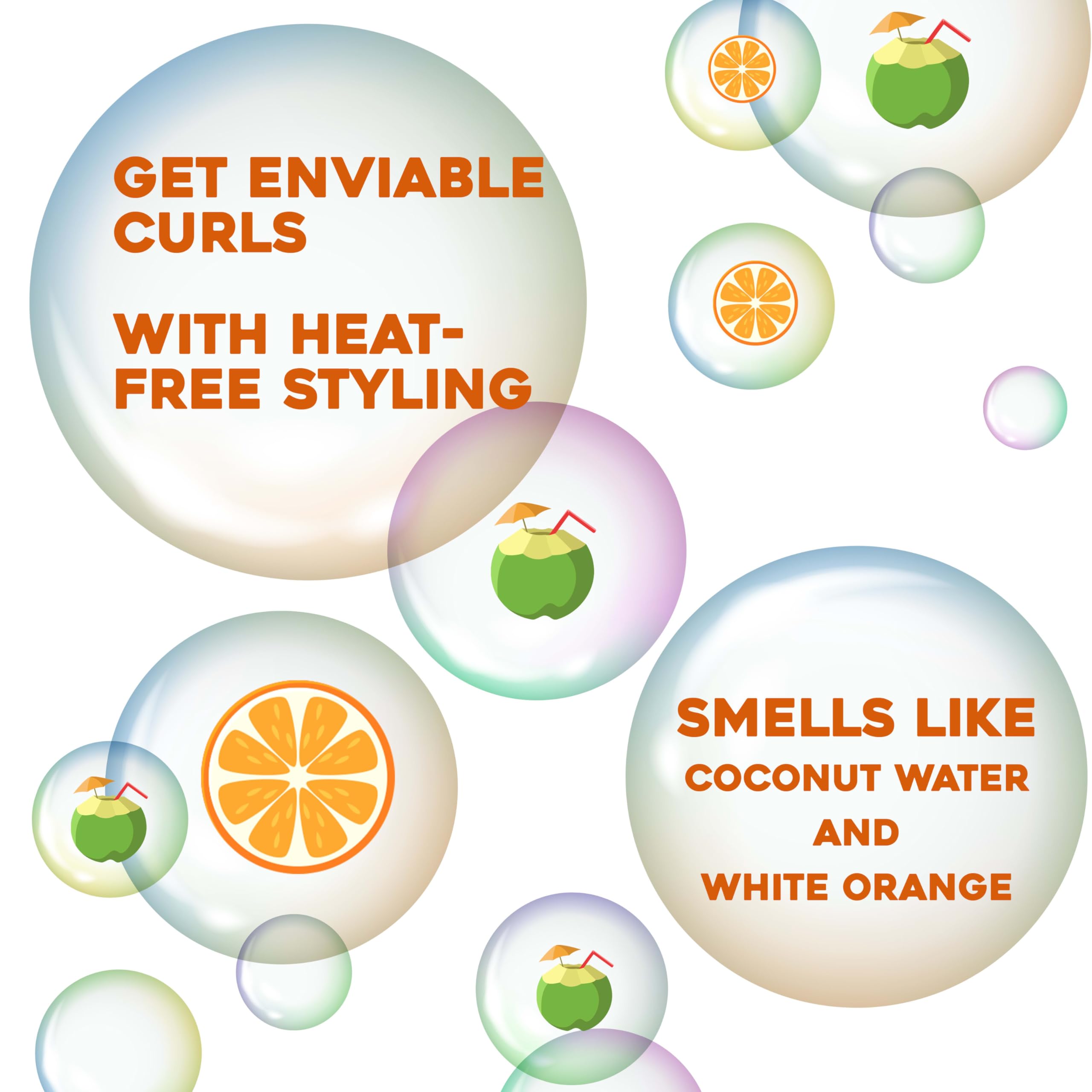 OGX on air-dried curls showing defined coils and reduced frizz after use