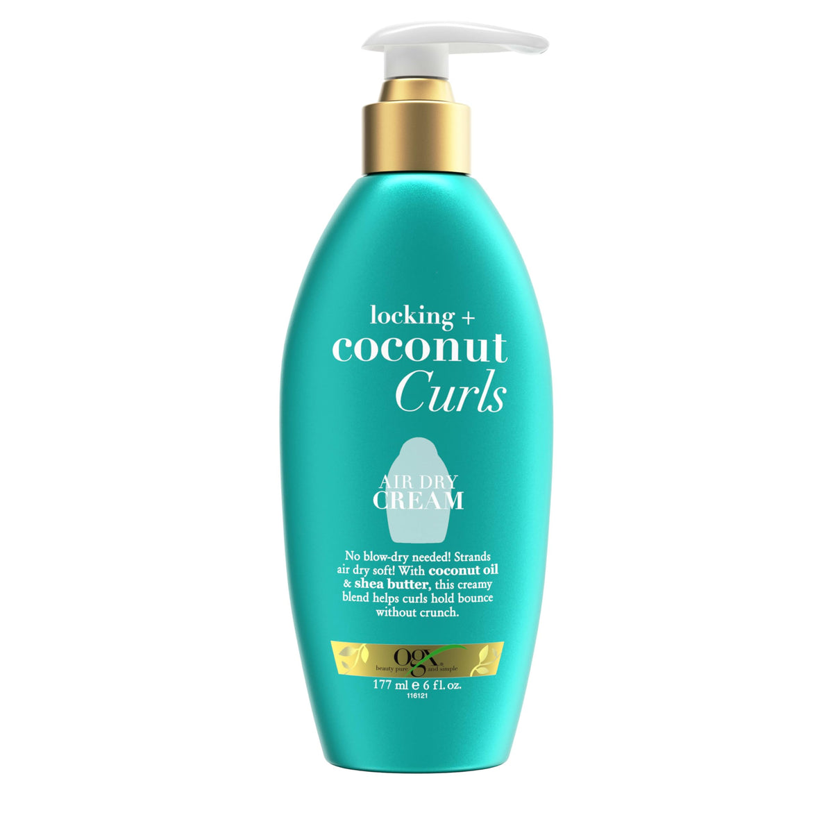 OGX front bottle showing label and 6 oz size for quick identification and benefits