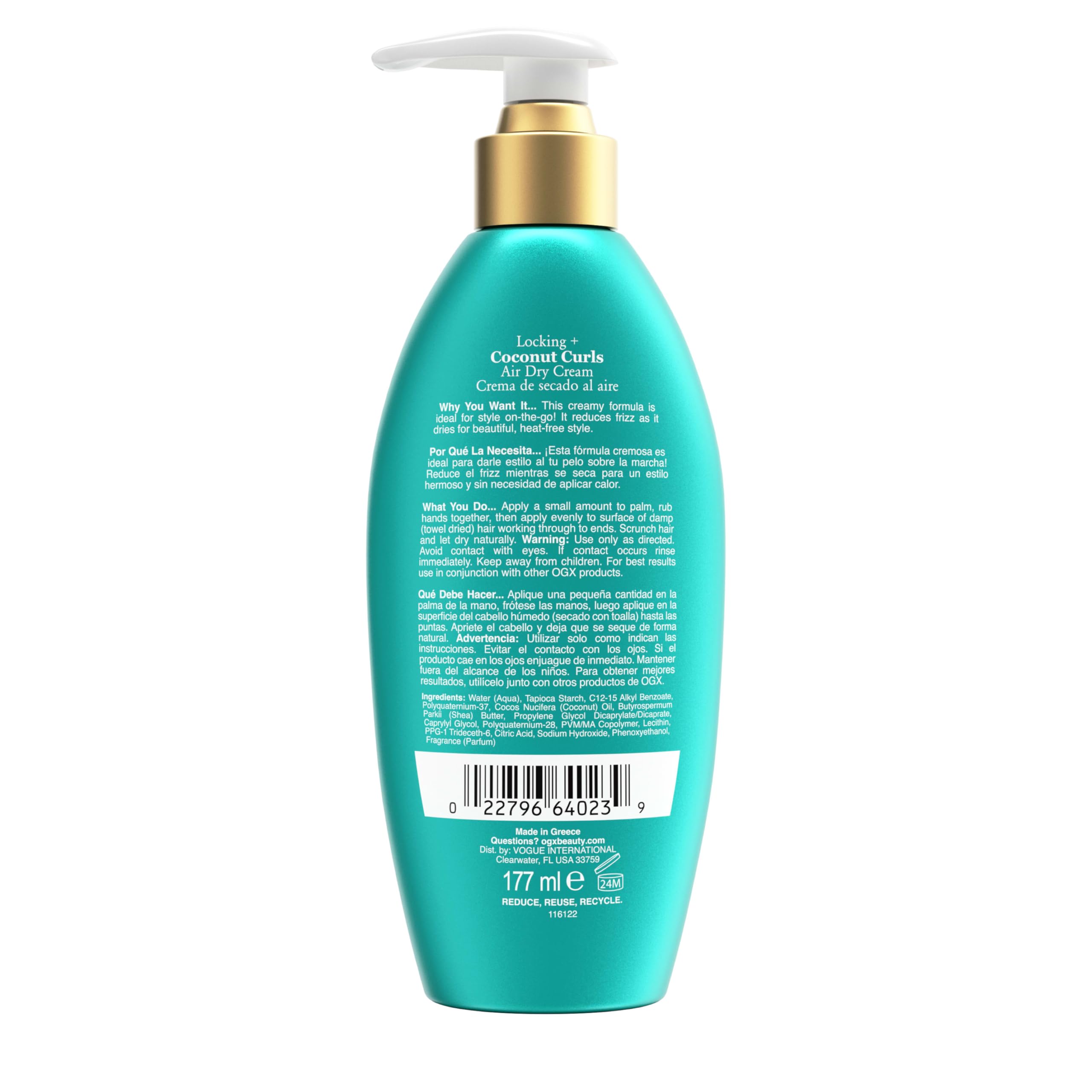 OGX in tropical setting evoking coconut scent and a fresh, beachy hair finish