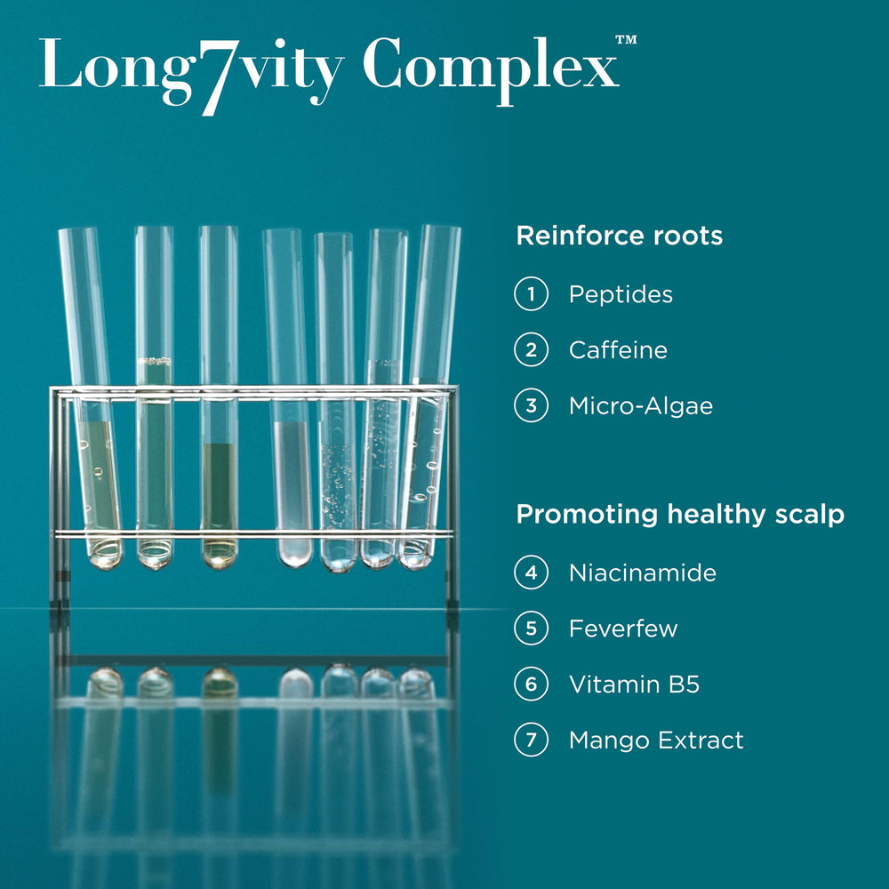 OGX scalp serum droplet on scalp demonstrating precise, mess-free delivery