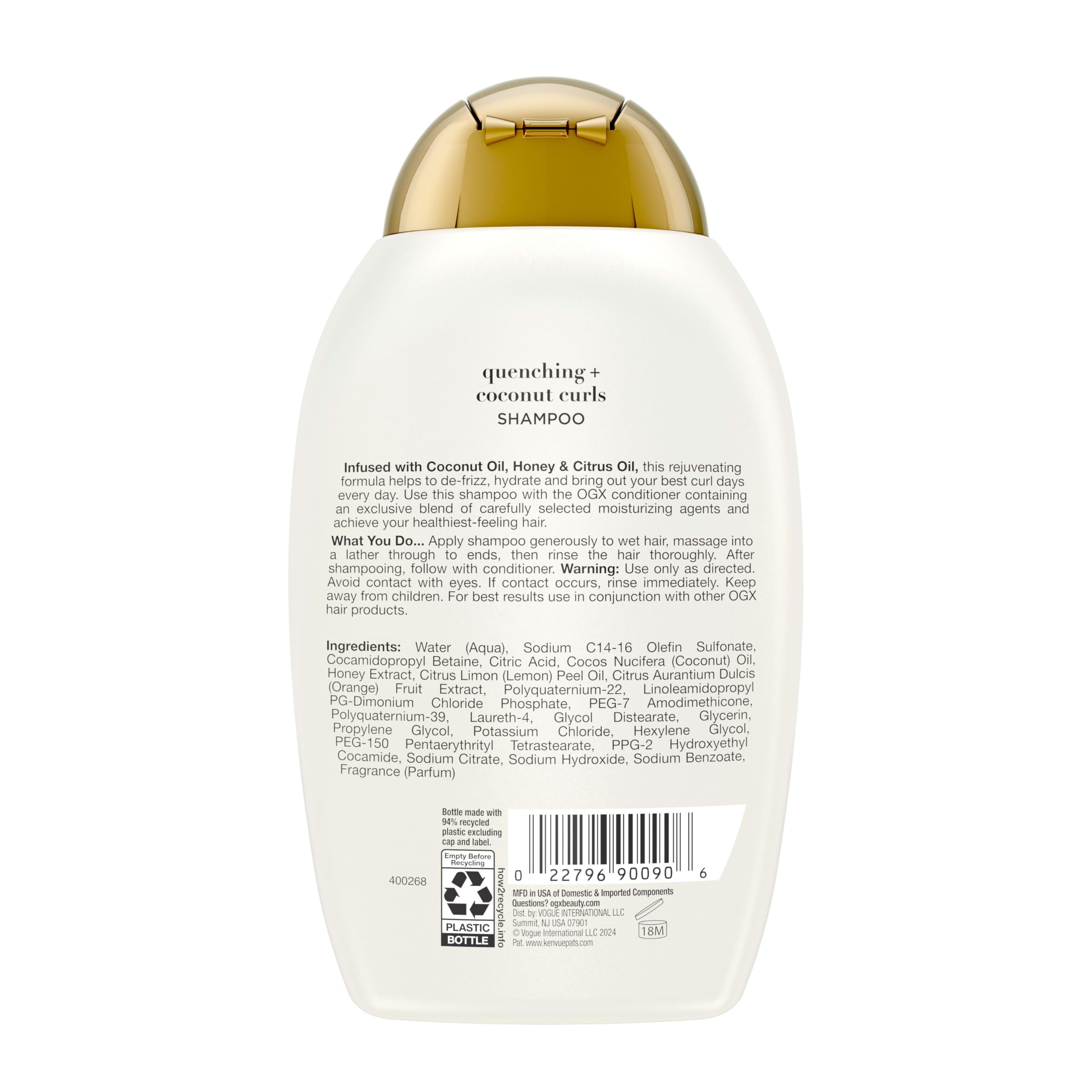 OGX scent inspiration image with coconut and tangerine suggesting pleasant fragrance