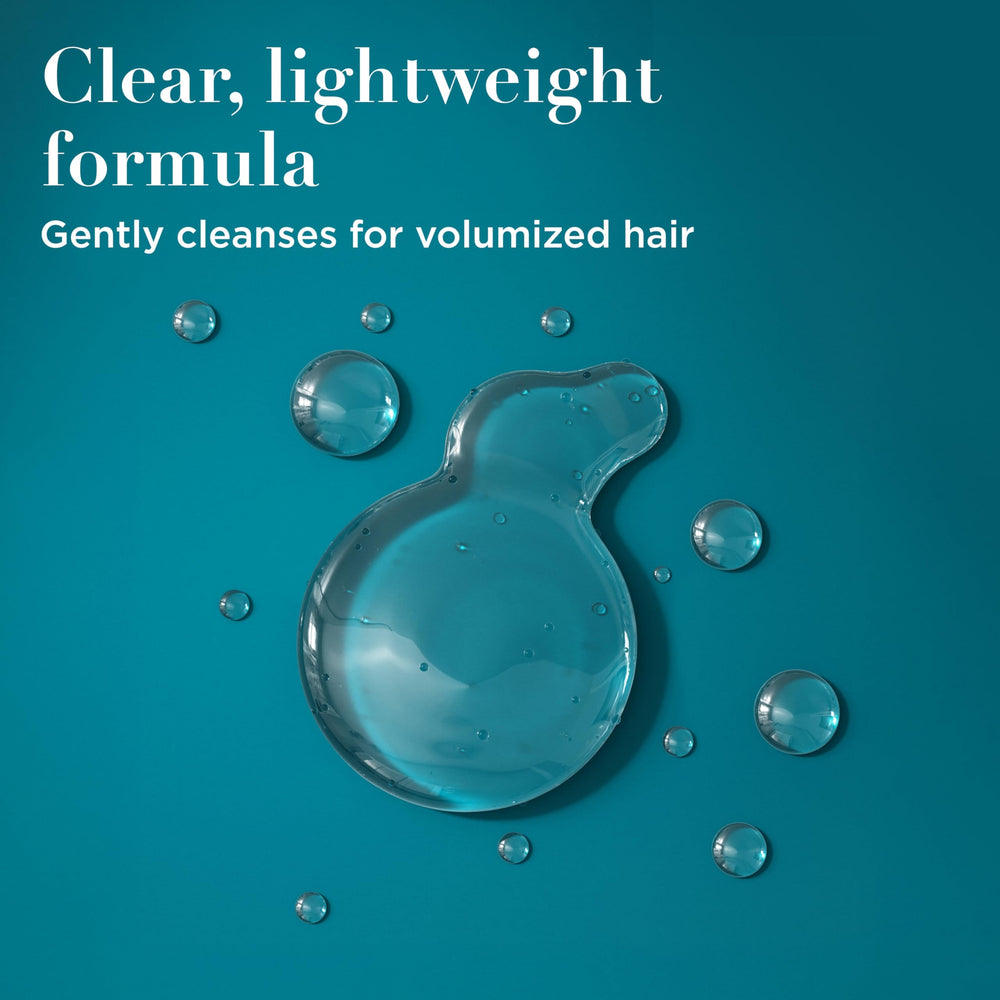 OGX shampoo lather texture demonstrating gentle cleansing and volume