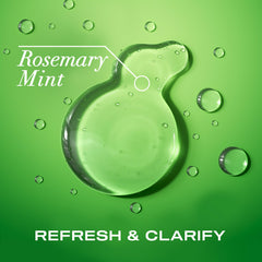 OGX shampoo texture pouring from bottle to show lightweight clarity