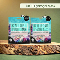 Oh K! mask essence drop on fingertip demonstrating hydration boost