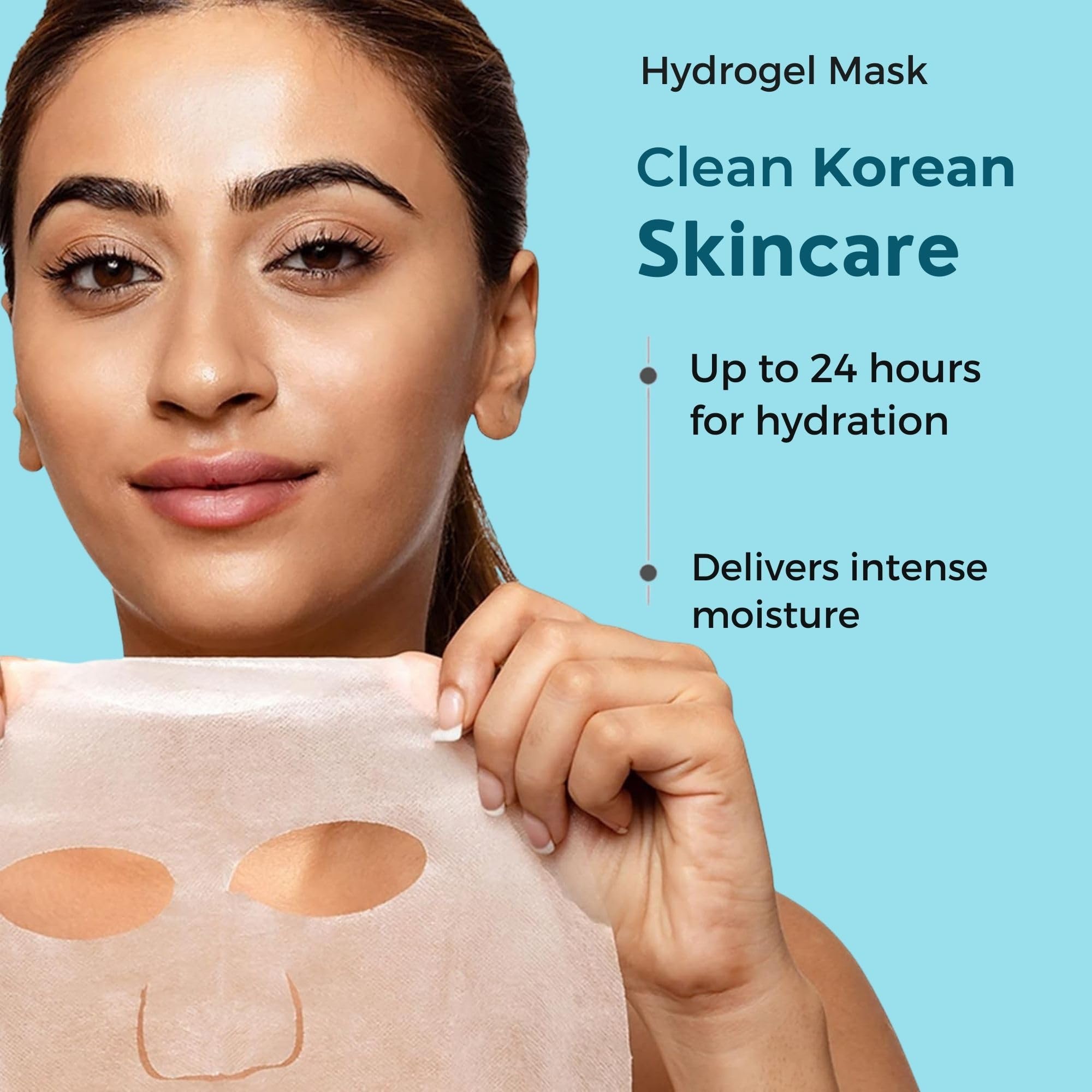 Oh K! mask beside hand for scale showing single-use size