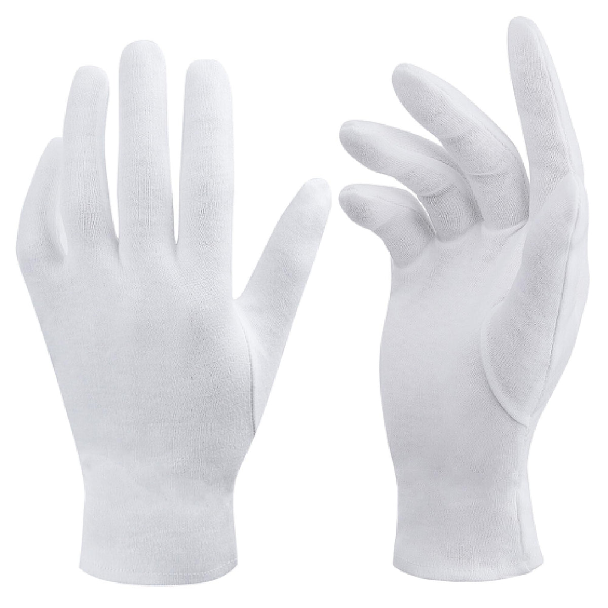 OHAVBBEI front packaging view showing three white glove pairs for versatility