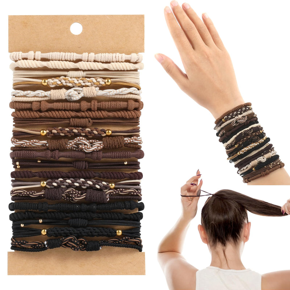 OHCISP front packaging showing 20-piece hair tie set and quick styling benefit