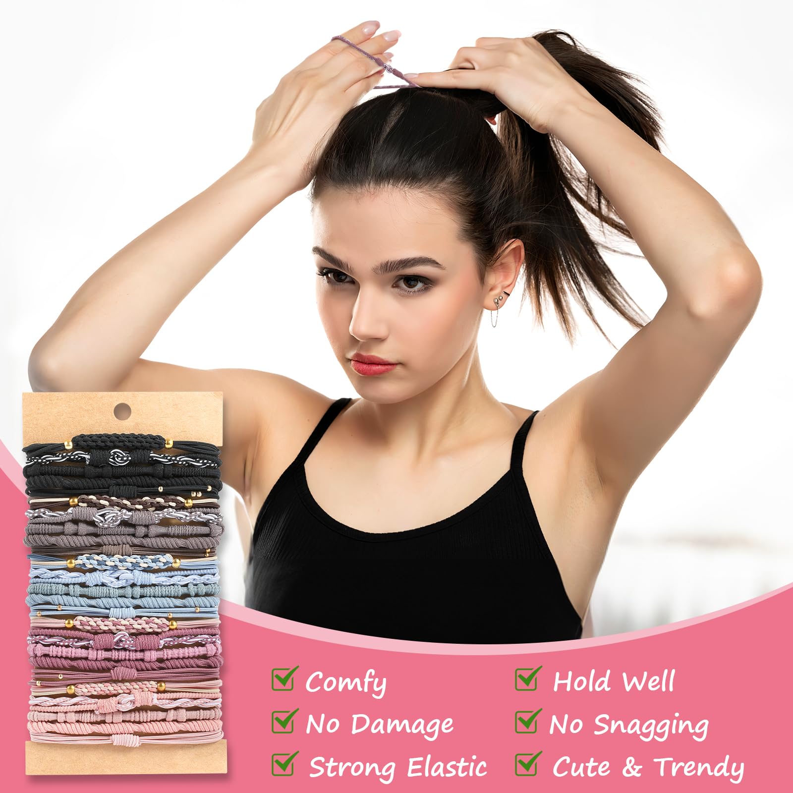 OHCISP elastic stretched to show durable texture and gentle hold