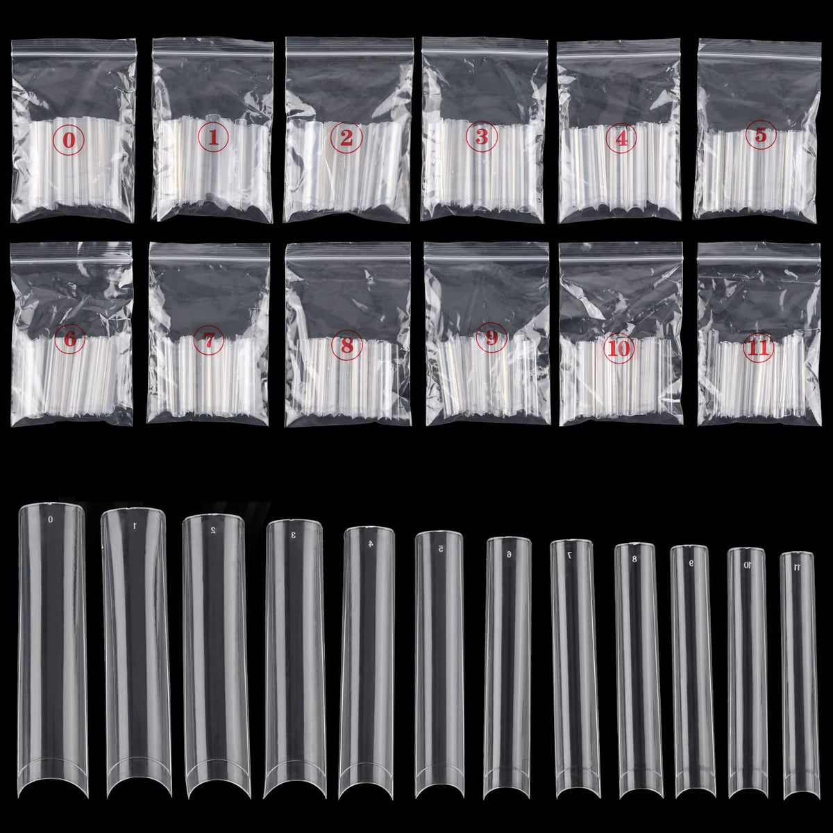 Ohlove front packaging showing 504-piece kit and clear tips for salon readiness