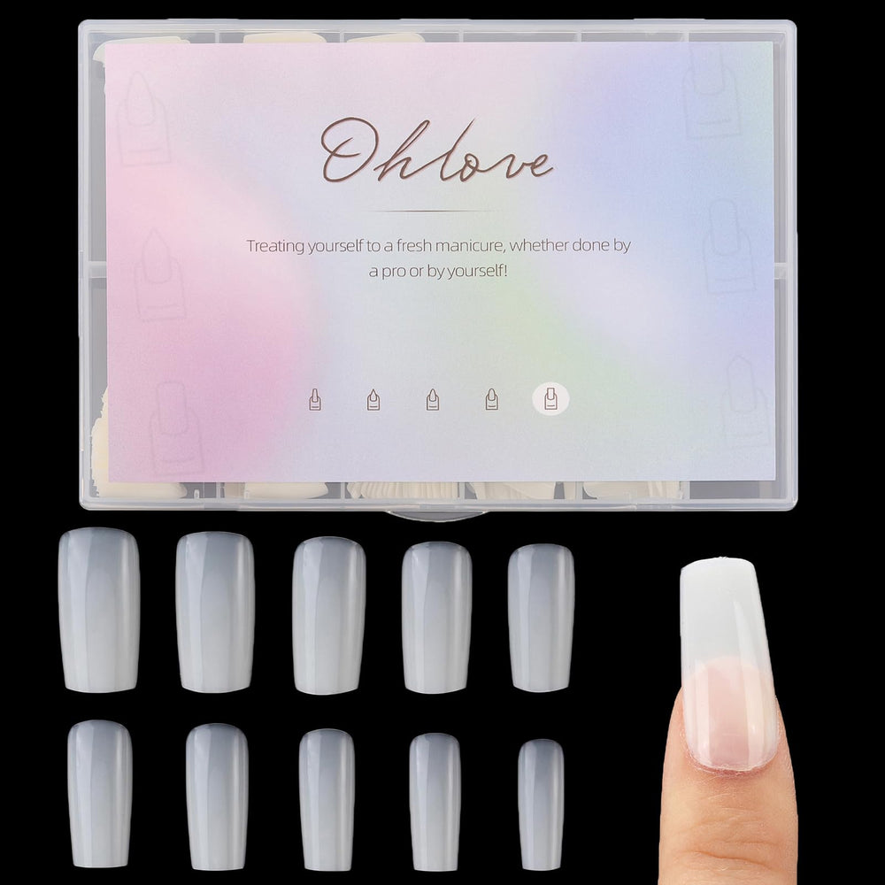 Ohlove front packaging case showing natural full-cover tips for easy storage