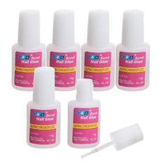 Ohlove front packaging showing six brush-on glue bottles for durable tips