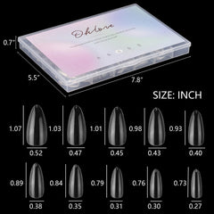 Ohlove size layout numbered 0-9 for fast matching and accurate fit