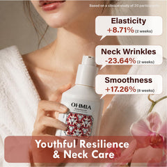 OHMIA bottle on bathroom shelf demonstrating inclusion in daily routine
