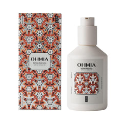 OHMIA lotion absorbing into skin showing immediate hydration benefit