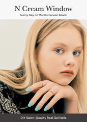 ohora close-up of semi cured gel strip texture highlighting smooth finish and easy shaping