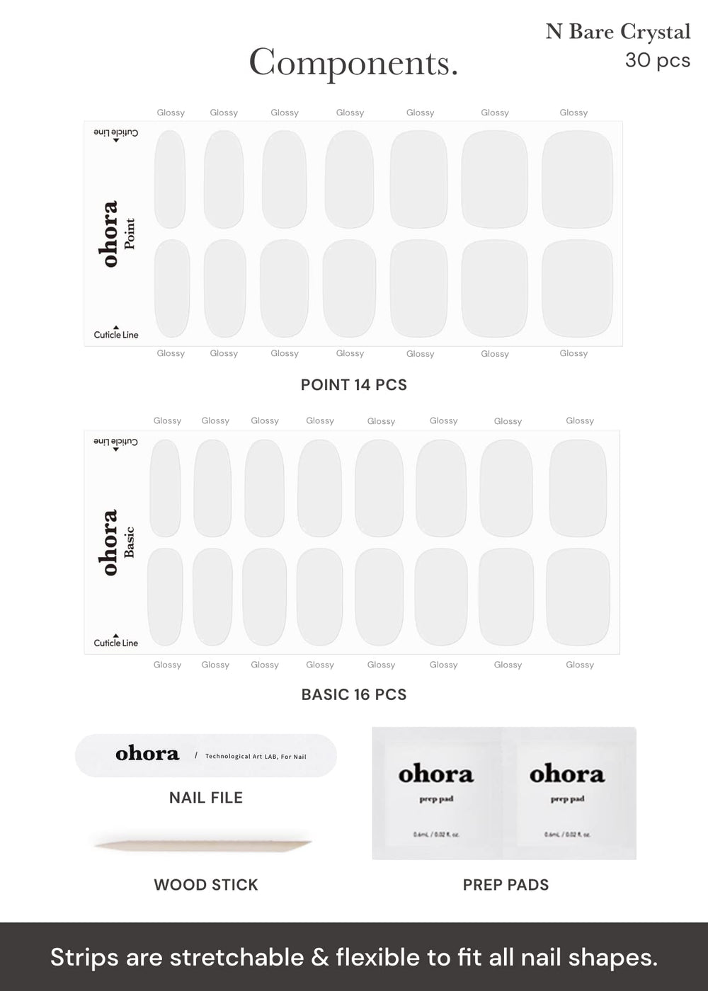 ohora cured gel close-up highlighting durable glossy top layer for chip resistance
