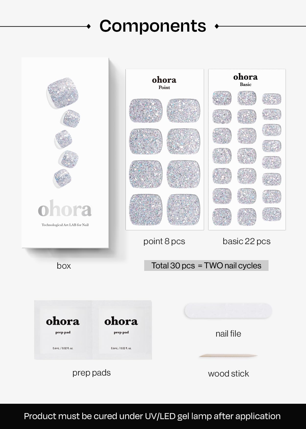 ohora finished pedicure shown with sandals for polished salon-quality appearance