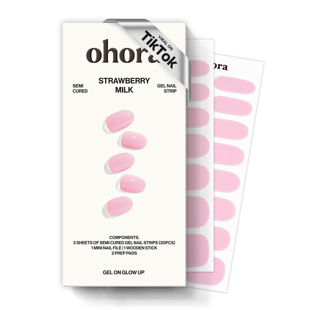 ohora front box showing strawberry milk design and kit contents benefits quick setup