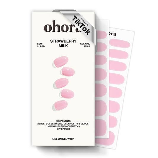 ohora front box showing strawberry milk design and kit contents benefits quick setup