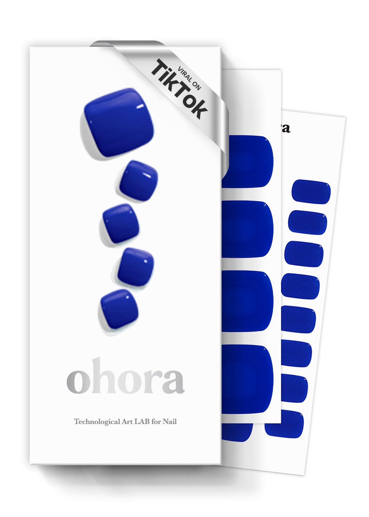 ohora cobalt blue front packaging shows contents and vibrant color for quick selection