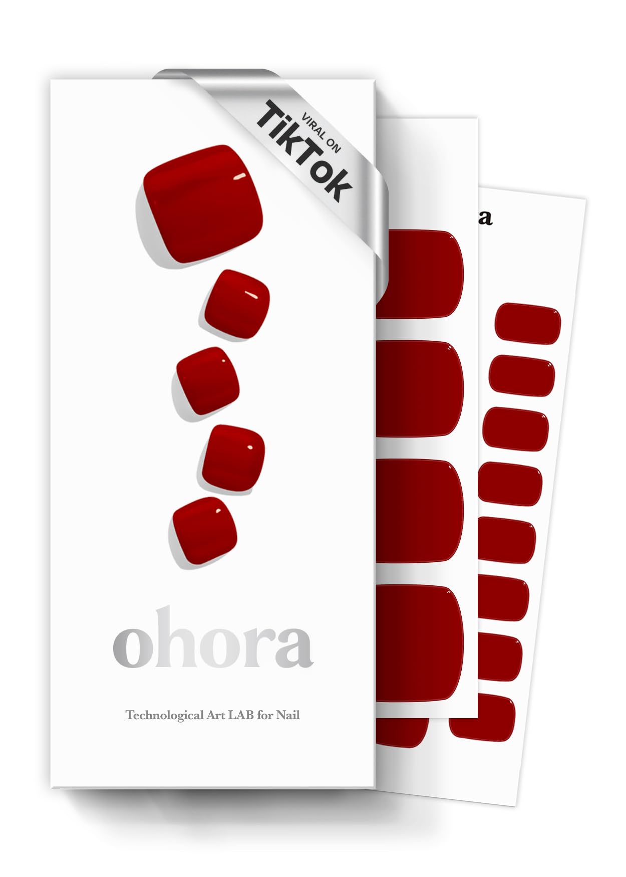 ohora front packaging showing kit contents and bold red color for easy recognition and purchase