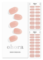 ohora front packaging showing nude strips and included tools for easy application
