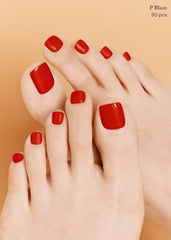 ohora pedi strip next to a ruler demonstrating sizes and scale for proper toe fit