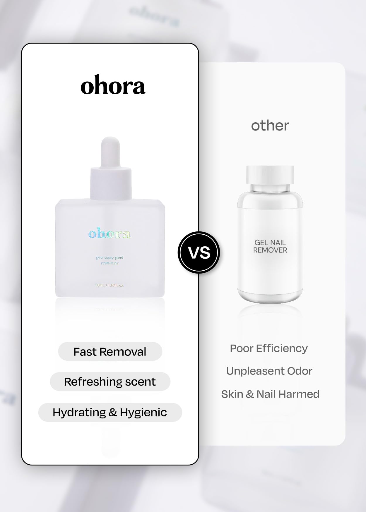 ohora bottle in hand for size comparison and easy handling benefit
