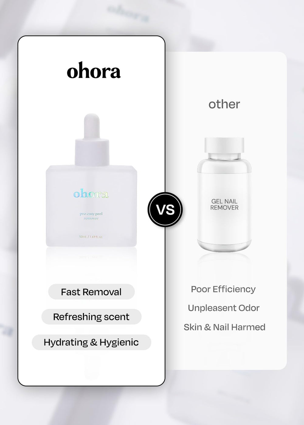 ohora bottle in hand for size comparison and easy handling benefit