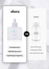 ohora bottle in hand for size comparison and easy handling benefit