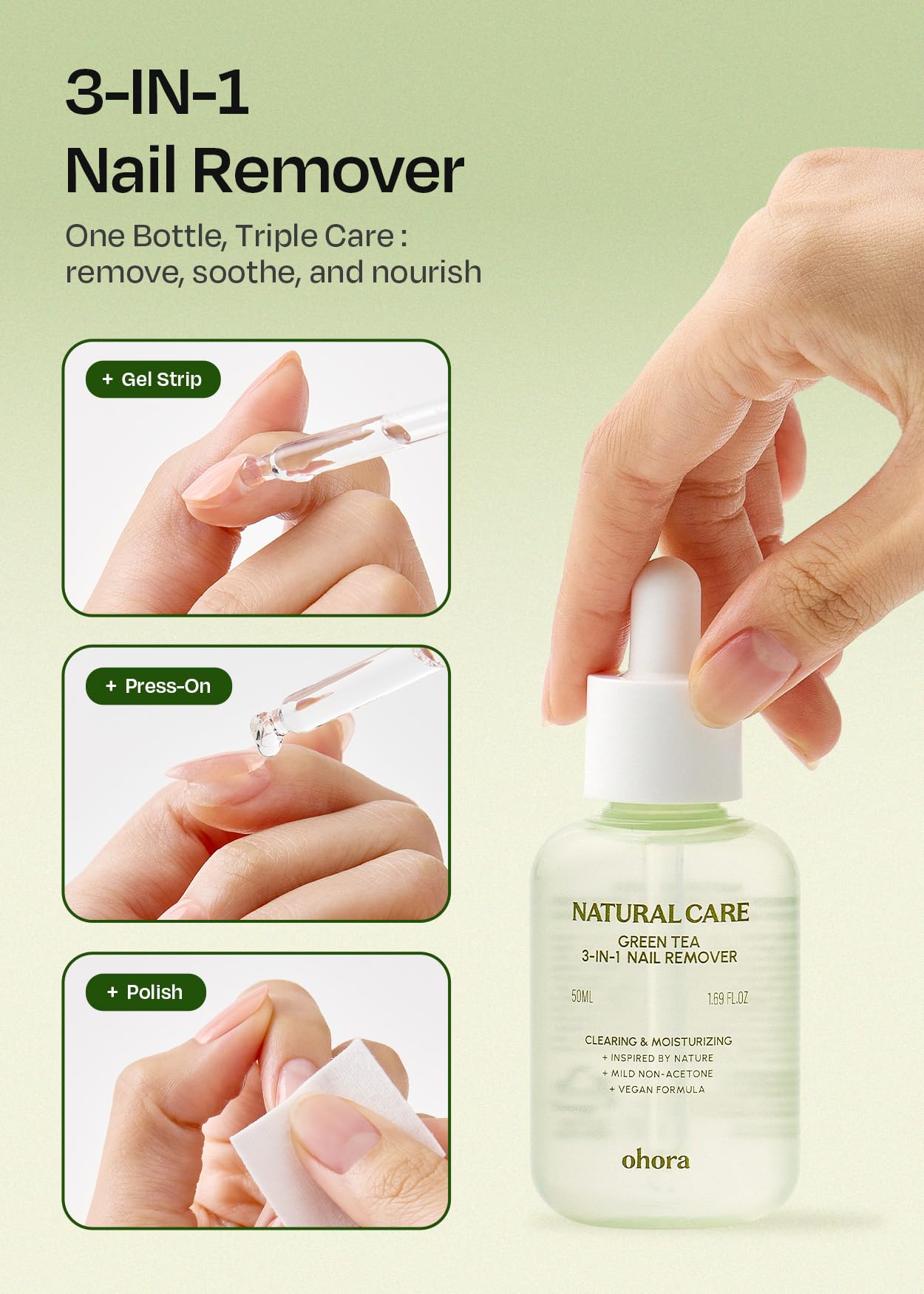 ohora 5ml bottle next to common items for scale, communicates portable convenience