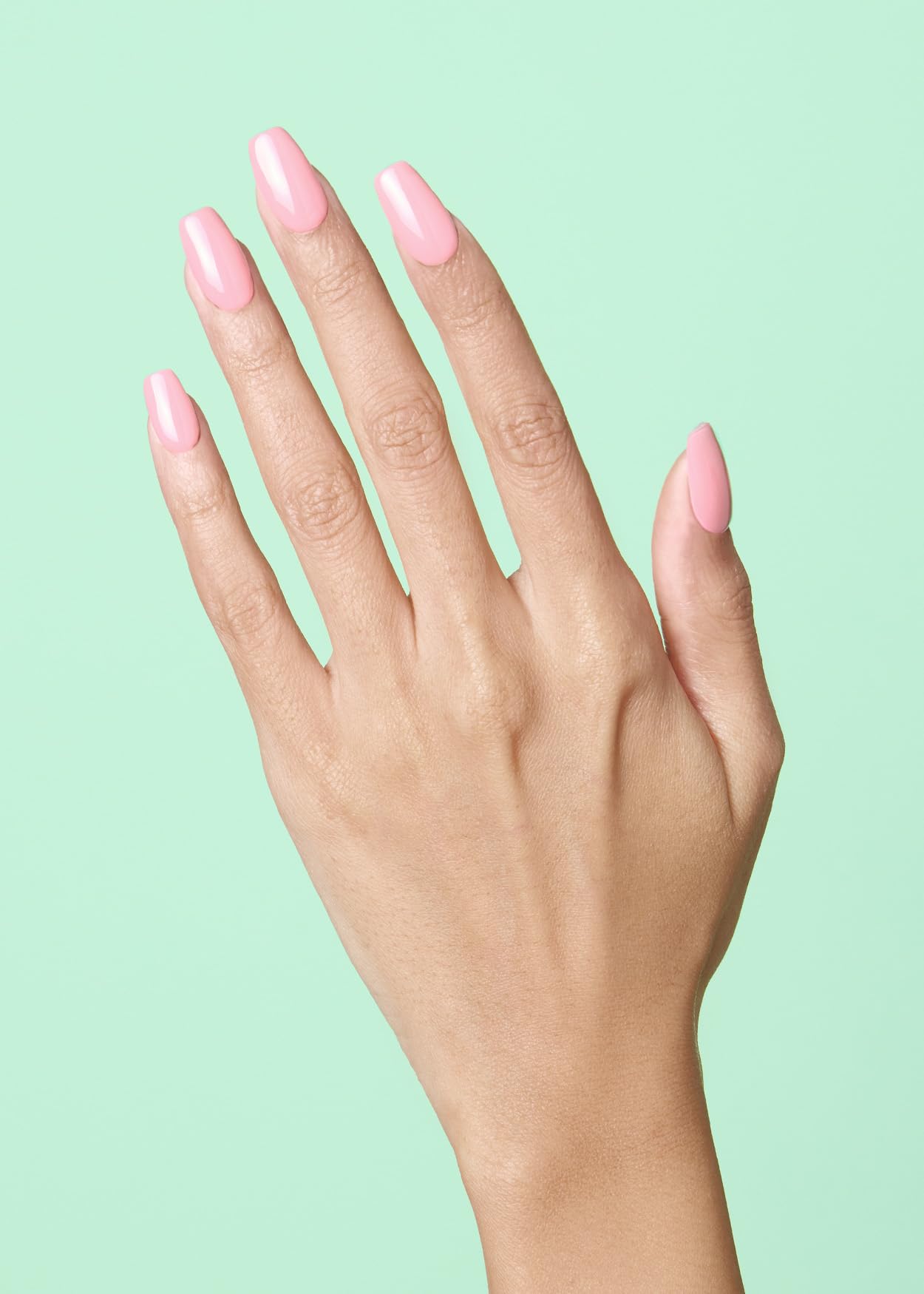 ohora close-up of N Cream Pink strip texture highlighting smooth glossy finish