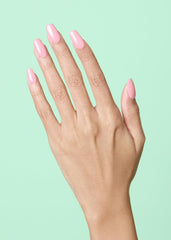 ohora close-up of N Cream Pink strip texture highlighting smooth glossy finish