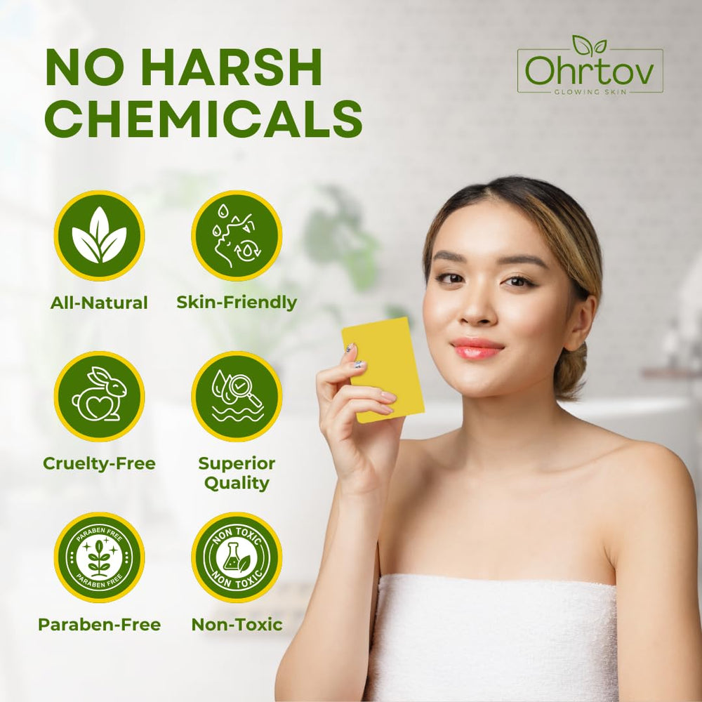 Ingredient label on Ohrtov sulfur soap highlighting natural formulation