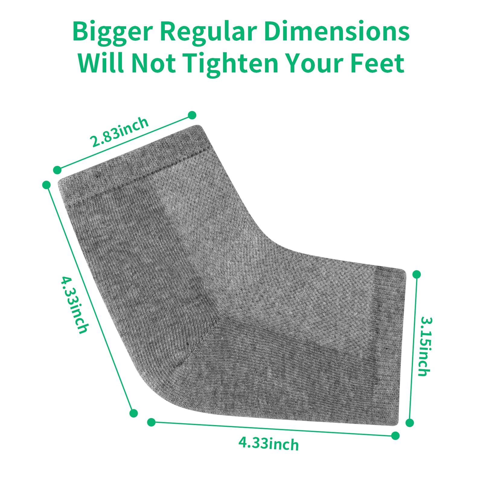 Ohtomber toeless design worn inside a sneaker demonstrating breathable daytime use