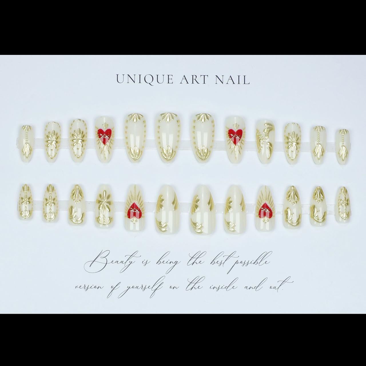 OHWODA hand applying press-on nail, demonstrating quick at-home manicure benefit